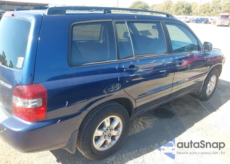 2005 Toyota Highlander V6 z USA, uszkodzony, nr VIN JTEGP21AX50058522